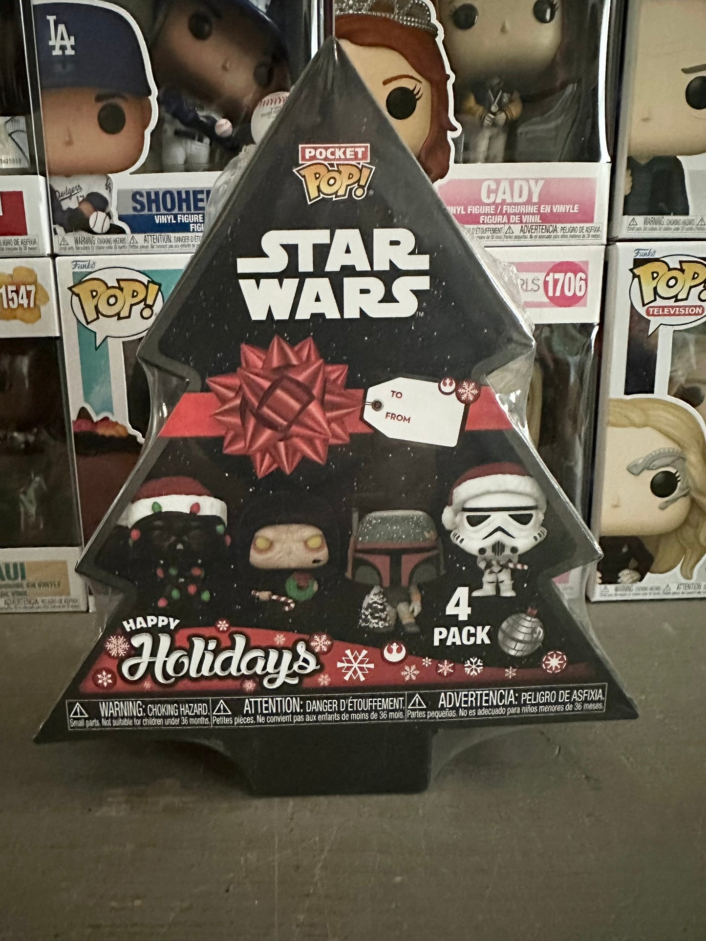 Star Wars Funko Pocket Pop Christmas 4 Pack