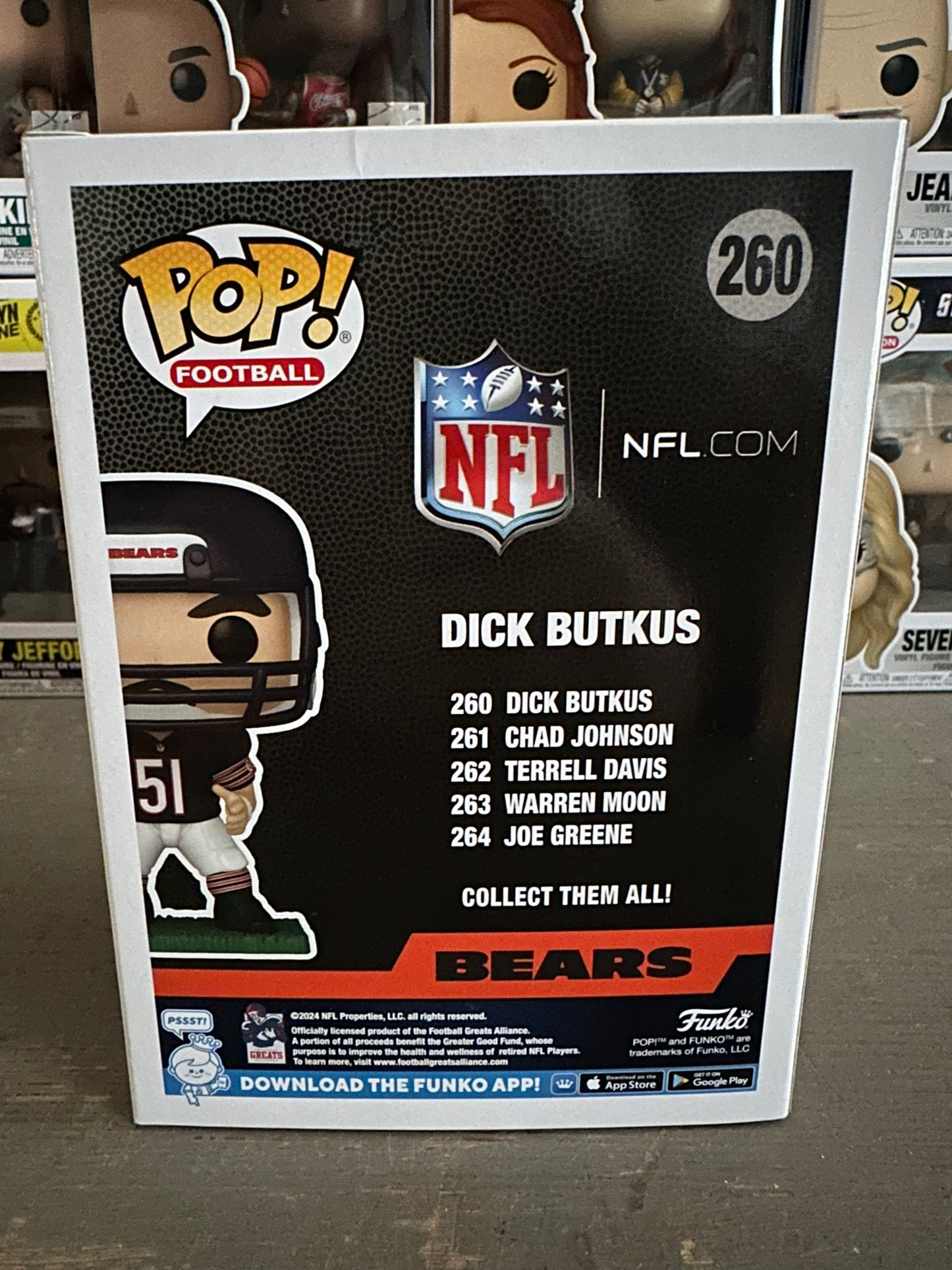 NFL Legends - Dick Butkus Chicago Bears #260