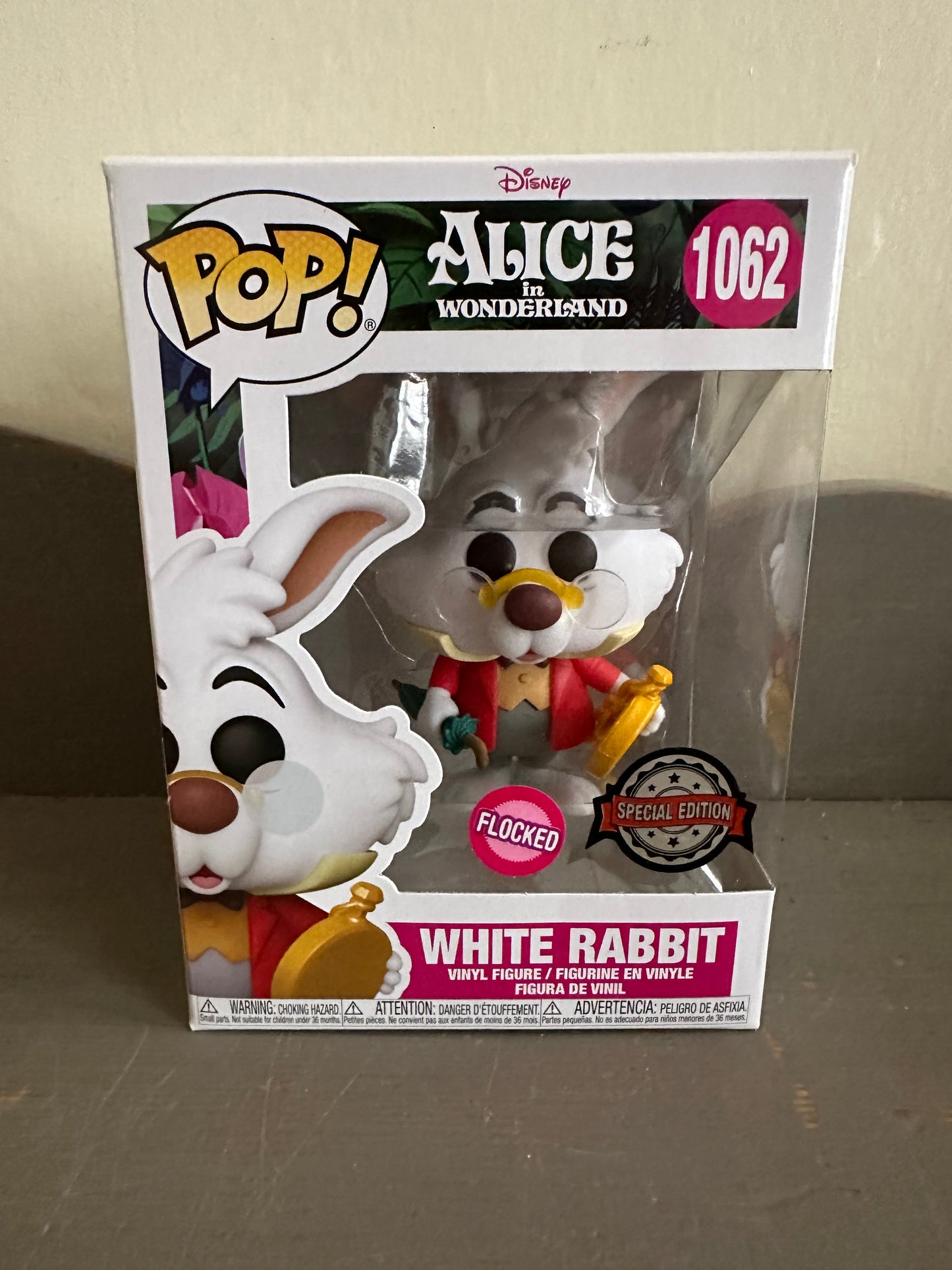 Disney Alice in Wonderland - White Rabbit Flocked Special Edition #1062